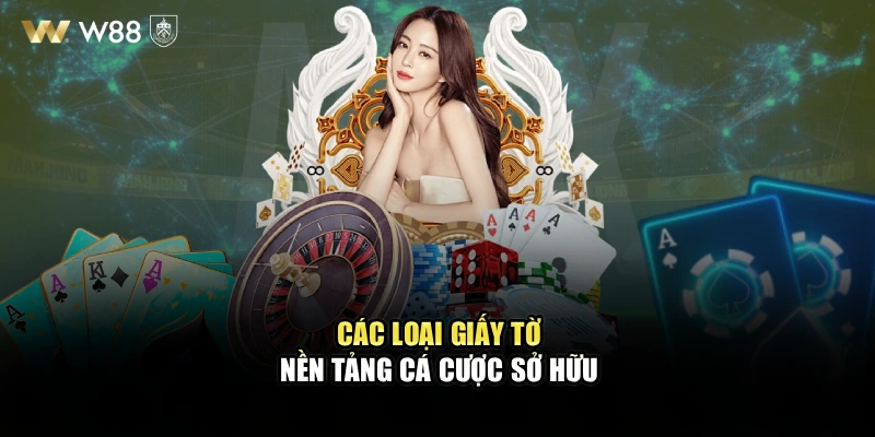Các loại giấy tờ nền tảng cá cược sở hữu